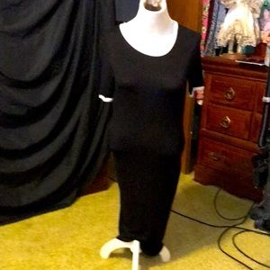 Soft formfitting black dress